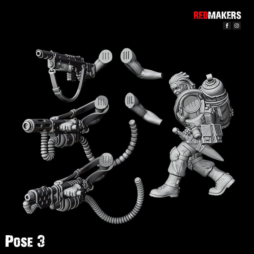 Jungle Fighters Female Squad (5) - Resin Miniatures - ProxiesAU