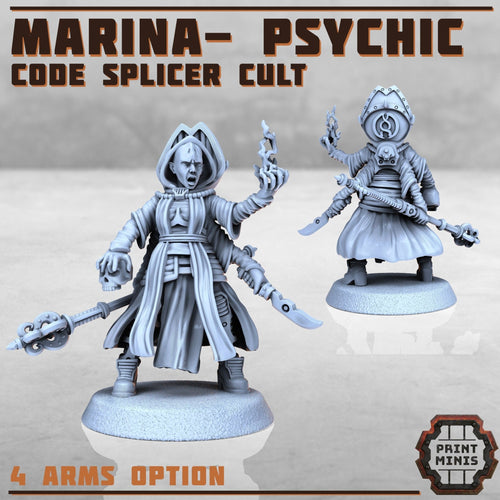 Code Splicer Cult - Marina Psychic (1) - Resin Miniatures - ProxiesAU