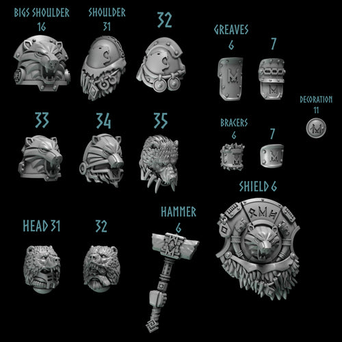 Bear Company Kit (15) - Resin Bits - ProxiesAU