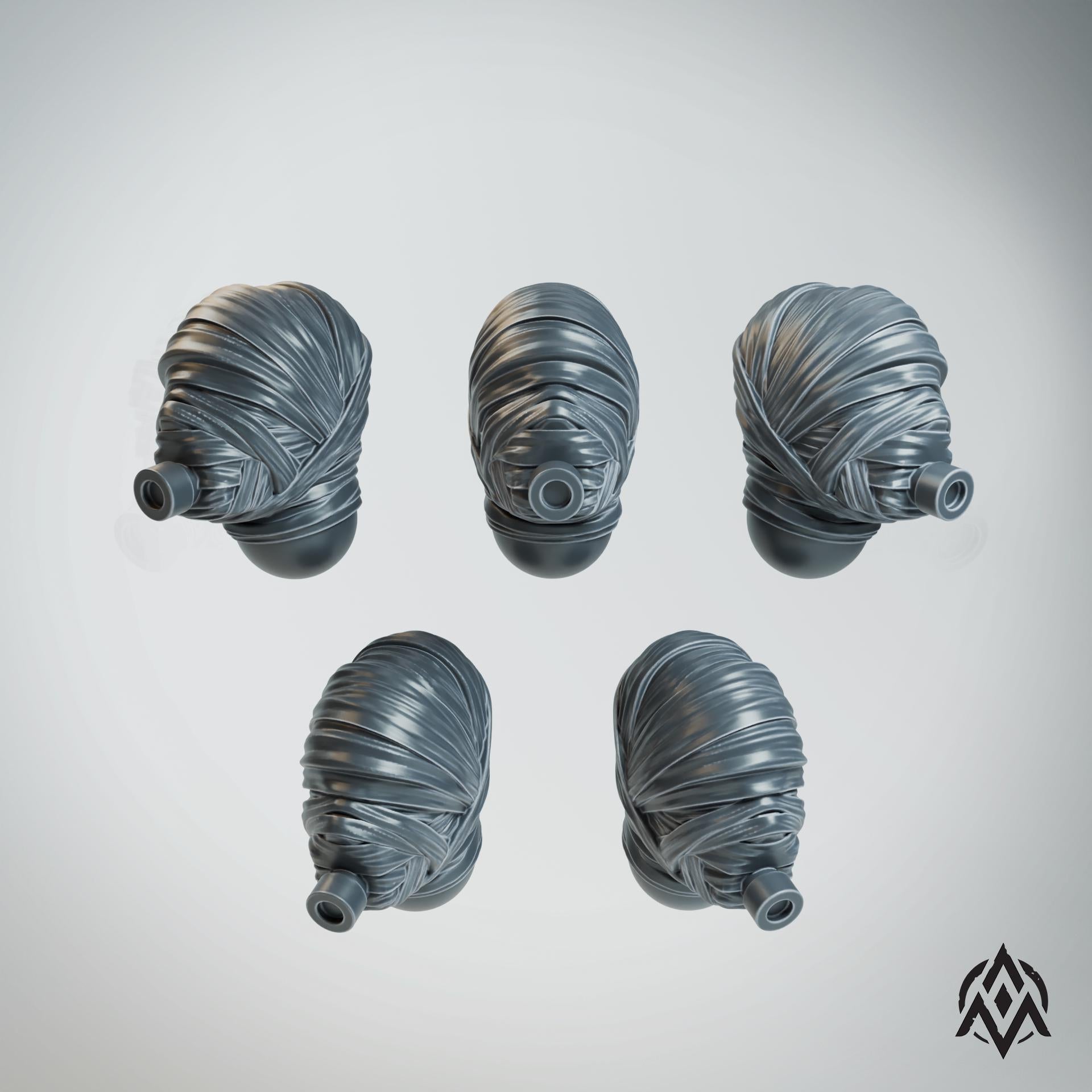 Leprous Pilgrim Bandaged Head Bits (10)