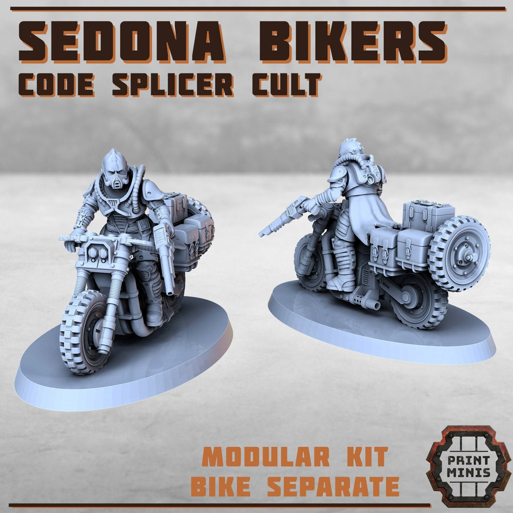 Code Splicer Cult - Sedona Bikers (5) - Resin Miniatures - ProxiesAU
