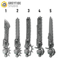 Crimson Lords Chainswords (5) - Resin Bits - ProxiesAU