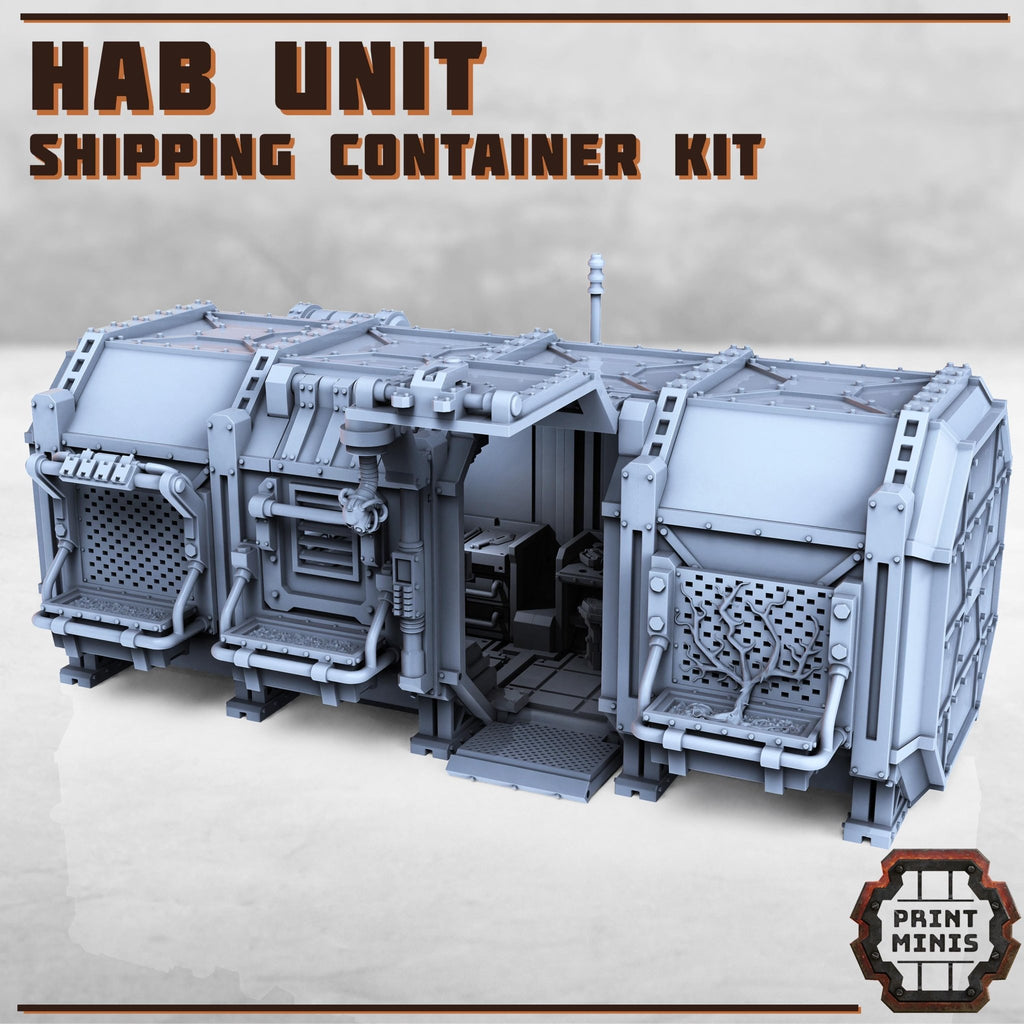 Habitation Unit Shipping Container - Resin Terrain - ProxiesAU