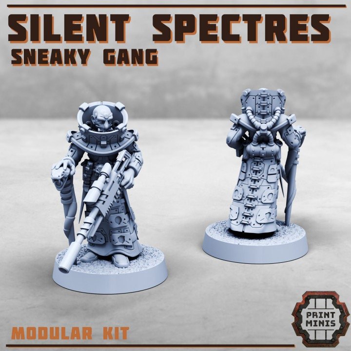 Silent Spectres Gang (10) - Resin Miniatures - ProxiesAU