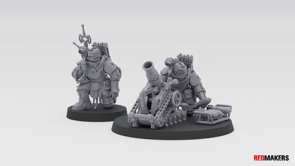 Solar Guard Heavy Weapon Mortar (2) - Resin Miniatures - ProxiesAU