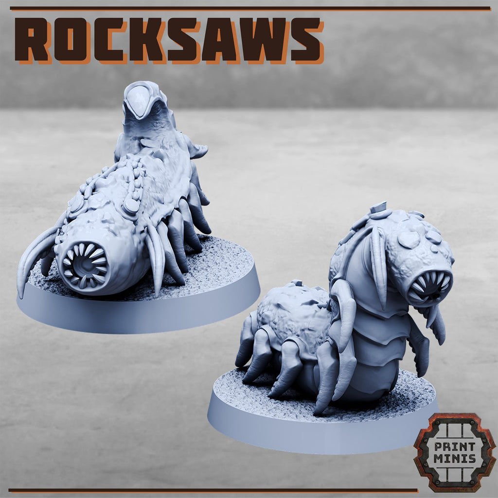 Beast Nomad with Rocksaws (3) - Resin Miniatures - ProxiesAU