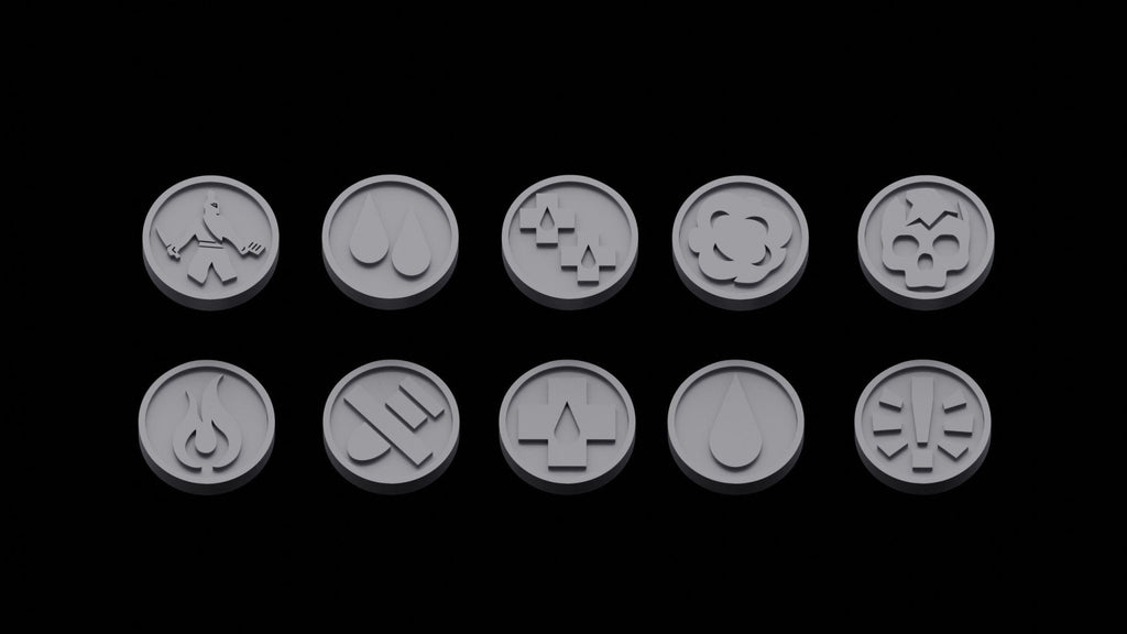 Hive City - Game Tokens (30) - Resin Miniatures - ProxiesAU