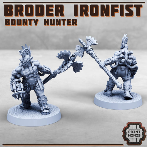 Broder Ironfist - Bounty Hunter (1) - Resin Miniatures - ProxiesAU
