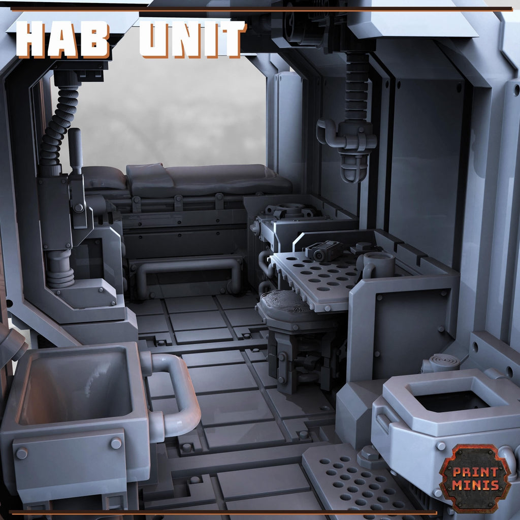 Habitation Unit Shipping Container - Resin Terrain - ProxiesAU