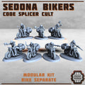 Code Splicer Cult - Sedona Bikers (5) - Resin Miniatures - ProxiesAU