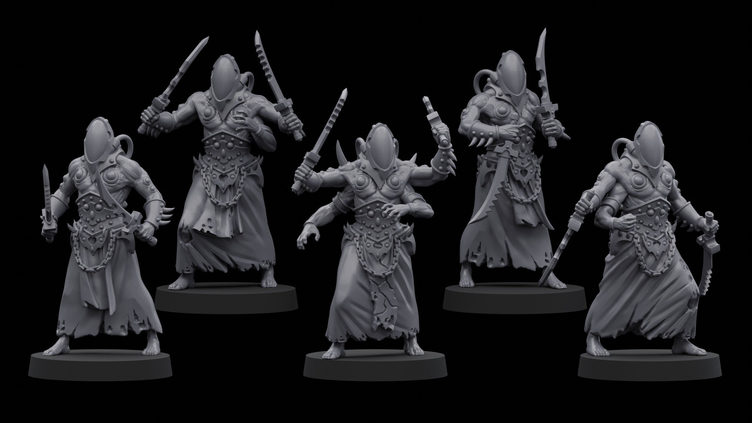 Dark Space Elf Flayers (5)