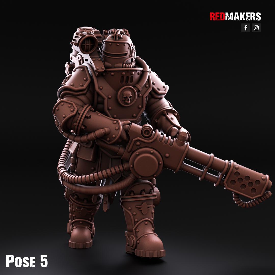 Solar Guard Heavy Flamer Squad (10)