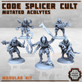 Code Splicer Cult - Acolytes (5) - Resin Miniatures - ProxiesAU