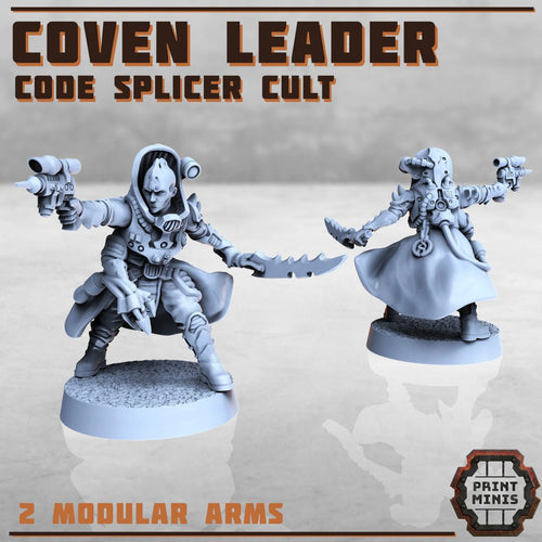 Code Splicer Cult - Coven Leader (1) - Resin Miniatures - ProxiesAU