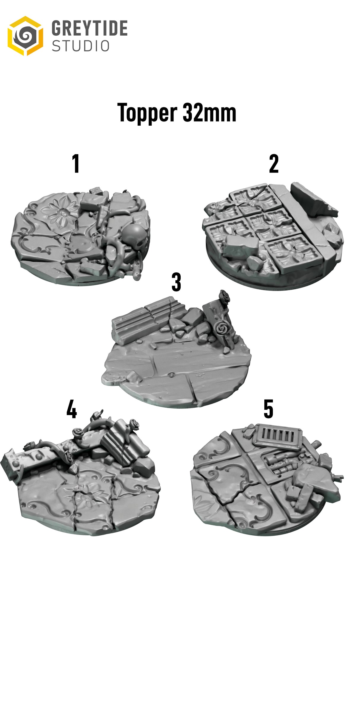 Crimson Lords 32mm Base Toppers