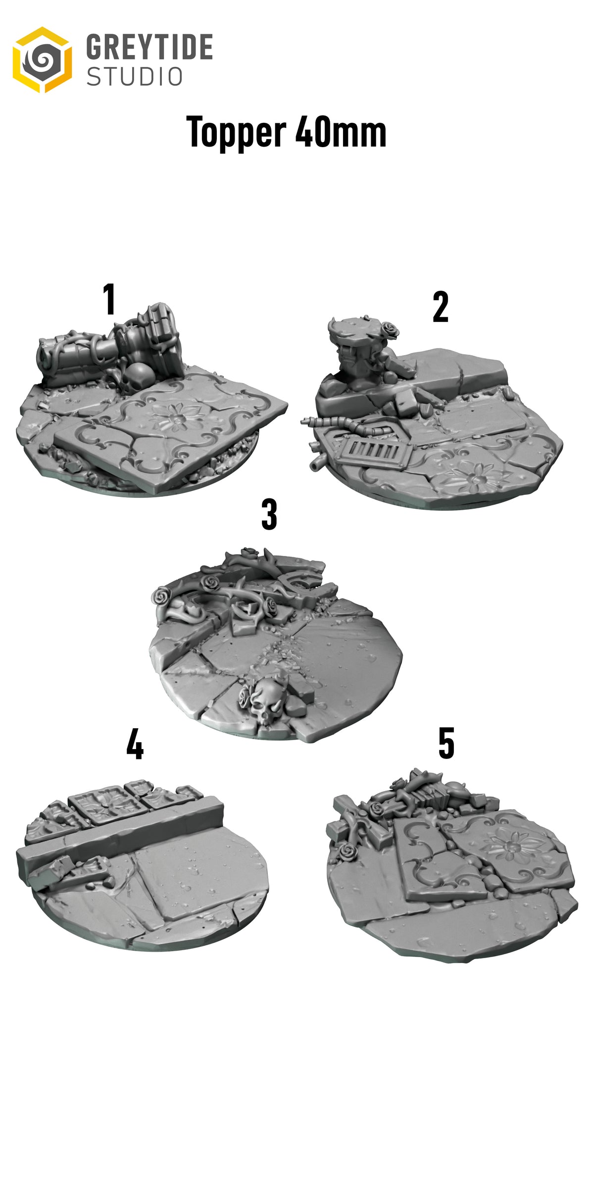 Crimson Lords 40mm Base Toppers